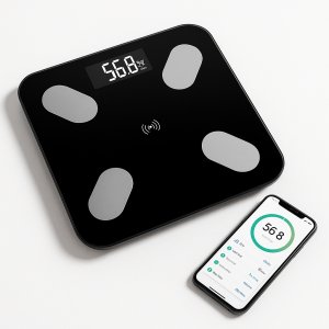 Cooper & Pals Waga łazienkowa elektroniczna bluetooth smart LCD B2017 CZARNA 2