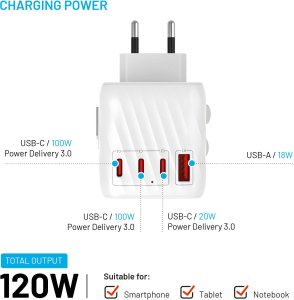 Fixed Adapter podróżny Voyager70W  biały 7