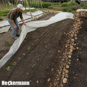 Heckermann Agrotkanina Heckermann 1,6x20m 50g/m2 Biała Agrowłóknina okrywowa 3