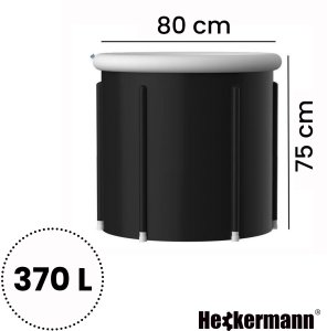 Heckermann Wanna lodowa do morsowania Heckermann okrągła 370L basen balia przenośna 13