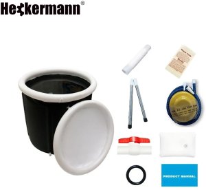 Heckermann Wanna lodowa do morsowania Heckermann okrągła 370L basen balia przenośna 15