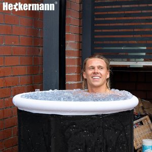 Heckermann Wanna lodowa do morsowania Heckermann okrągła 370L basen balia przenośna 4
