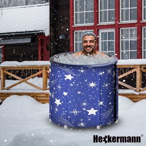 Heckermann Wanna lodowa do morsowania Heckermann okrągła 250L basen balia przenośna 3