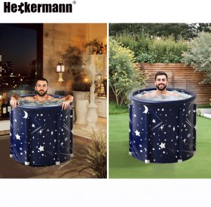 Heckermann Wanna lodowa do morsowania Heckermann okrągła 250L basen balia przenośna 5