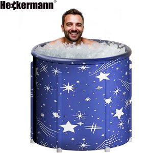 Heckermann Wanna lodowa do morsowania Heckermann okrągła 250L basen balia przenośna 9
