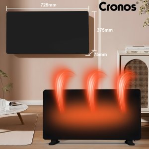 Grzejnik Cronos Grzejnik elektryczny Cronos CH-2000RTWP Full Black Termostat WiFi 2