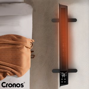 Grzejnik Cronos Grzejnik elektryczny Cronos CH-2000RTWP Full Black Termostat WiFi 6