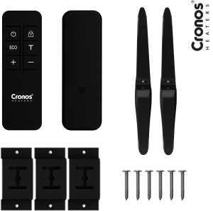 Grzejnik Cronos Grzejnik elektryczny na podczerwień 750W Panel promiennik IR Cronos MT750TWP Full Black WiFi 15