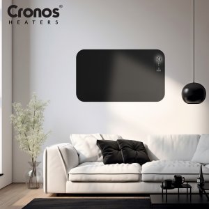 Grzejnik Cronos Grzejnik elektryczny na podczerwień 750W Panel promiennik IR Cronos MT750TWP Full Black WiFi 7