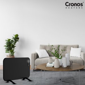 Grzejnik Cronos Grzejnik elektryczny na podczerwień 750W Panel promiennik IR Cronos MT750TWP Full Black WiFi 8