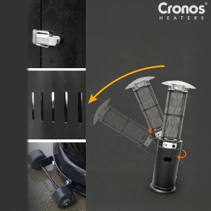 Cronos Parasol grzewczy gazowy Cronos FSD-E-XX Ogrzewacz tarsowy Piramida 11kW 9