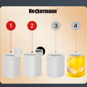 Heckermann Zgrzewarka próżniowa automatyczna do pakowania jedzenia + folie Heckermann 3700 Srebrna Pakowarka żywności 140W 10