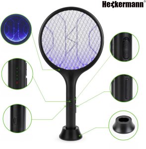 Heckermann Elektryczna packa łapka na owady Heckermann WD-9018 Czarna Lampa Owadobójcza na Muchy Komary Ćmy Osy Mole Meszki 12