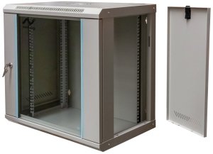Szafa Netberg SZAFA RACK 19" 12U NETBERG Wisząca Instalacyjna 600x400 mm szara Otwierane boki 2