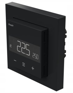 heat it Termostat Heatit Z-TRM6 Black Matt Z-Wave Thermostat 3600W 16A 868,4 Mhz 6