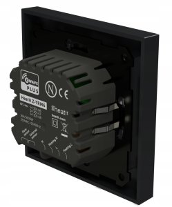 heat it Termostat Heatit Z-TRM6 Black Matt Z-Wave Thermostat 3600W 16A 868,4 Mhz 8