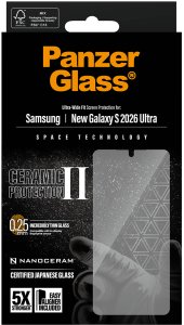 PanzerGlass Szkło ochronne PanzerGlass Ceramic Screen Protector Samsung Galaxy S26 Ultra | U-Wide Fit w. EasyAligner 3