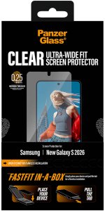 PanzerGlass Szkło ochronne PanzerGlass Screen Protector Samsung Galaxy S26 | U-Wide Fit w. FASTFIT IN-A-BOX 3