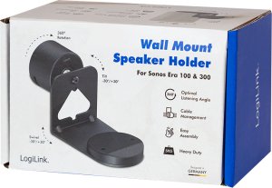 LogiLink LogiLink BP0207, Wall, 5 kg, Plastic, Steel, Black, -30 - 30°, 60° 7