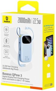 Powerbank Baseus EnerFill FC31 20000mAh Niebieski 3