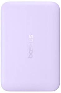 Powerbank Baseus Powerbank indukcyjny 10000mAh 22.5W MagSafe z kablem USB-C 20V/3A 0.3m - fioletowy Powerbank indukcyjny 10000mAh 22.5W MagSafe z kablem USB-C 20V/3A 0.3m - fioletowy 2