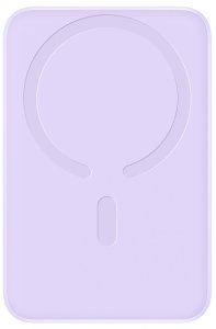 Powerbank Baseus Powerbank indukcyjny 10000mAh 22.5W MagSafe z kablem USB-C 20V/3A 0.3m - fioletowy Powerbank indukcyjny 10000mAh 22.5W MagSafe z kablem USB-C 20V/3A 0.3m - fioletowy 3
