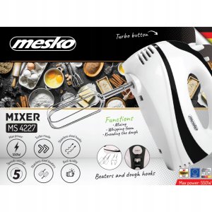 Mikser Adler -AV ADLER MS 4227 black Mikser reczny 7