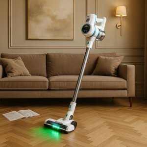 Odkurzacz pionowy ACM -AV ACM CR 7075 Odkurzacz pionowy 2w1 do czyszczenia na sucho i na mokro do podłóg twardych 3