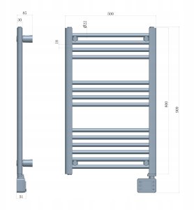 Grzejnik łazienkowy ACM -AV ACM CR 7827 Grzejnik łazienkowy 7