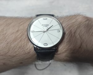 Zegarek BŁONIE Zegarek Błonie Zodiak Mechaniczny Biały męski . 3