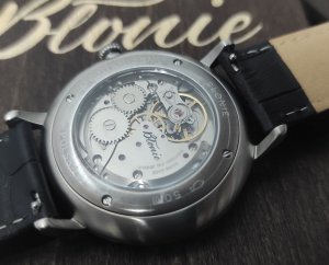 Zegarek BŁONIE Zegarek Błonie Zodiak Mechaniczny Czarny męski . 9