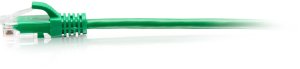 C2G 1ft (0.3m) Cat6a Snagless Unshielded (UTP) Slim Ethernet Network Patch Cable - Green - Kabel do patchowania - RJ-45 (M) do RJ-45 (M) - 30 cm - 4.8 mm - UTP - CAT 6a - uformowany, bez haka - zielony 2