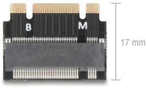 Karta dźwiękowa Delock Adapter interfejsu M.2 Key B+M męski do M.2 Key M gniazdo - Rozszerzenie - M.2 - M.2 Card - PCIe 4.0 x2, SATA 3