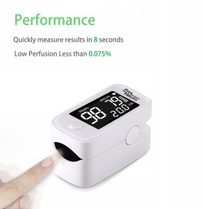 Pulsoksymetr ProMedix Pulsoksymetr napalcowy medyczny pulsometr oksymetr Promedix PR-870 1.5” HD LED+ 2x Maseczki medyczne CE EN 14683:2019 - zestaw - 6