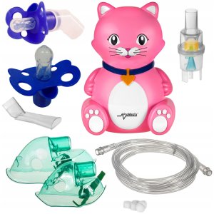 ProMedix Inhalator Nebulizator Kotek + smoczek dla dzieci 85