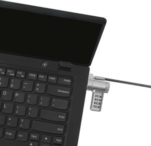 Linka zabezpieczająca Targus DEFCON zamek kablowy zabezpieczający srebrny 2 m 3