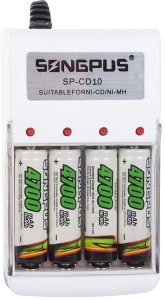 Ładowarka Ładowarka do akumulatorków aa aaa bateria baterii 7