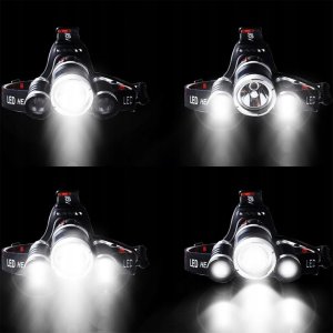 Latarka Jcpal Latarka czołowa akumulatorowa mocna LED brak aku 1000 lumen T6 5