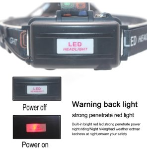 Latarka Jcpal Latarka czołowa akumulatorowa mocna LED brak aku 1000 lumen T6 7