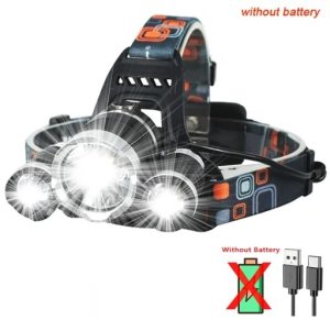 Latarka Jcpal Latarka czołowa akumulatorowa mocna LED brak aku 1000 lumen T6 8