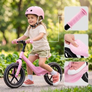 Spokey Rowerek biegowy Broomi różowy 946381 (R4109) 11
