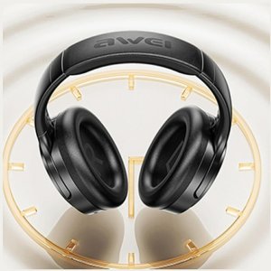Słuchawki Awei Słuchawki nauszne AT20 ANC ENC Bluetooth 6.0 czarne 2