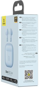 Słuchawki Baseus Słuchawki bezprzewodowe douszne Bass BS2 Lite TWS - niebieskie Słuchawki bezprzewodowe douszne Bass BS2 Lite TWS - niebieskie 7