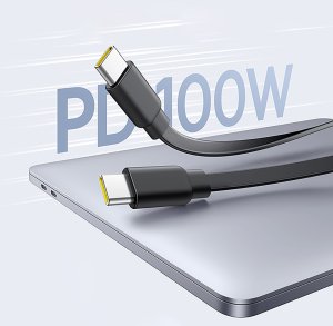 Baseus Kabel przewód zwijany 2w1 USB-C 100W 1.2m - czarny Kabel przewód zwijany 2w1 USB-C 100W 1.2m - czarny 10