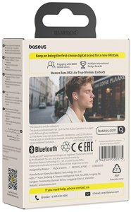 Słuchawki Baseus Słuchawki bezprzewodowe douszne Bass BS2 Lite TWS - różowe Słuchawki bezprzewodowe douszne Bass BS2 Lite TWS - różowe 6