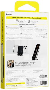 Podstawka Baseus Portfel magnetyczny na karty z podstawką MagSafe - czarny Portfel magnetyczny na karty z podstawką MagSafe - czarny 7