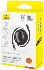 Kabel USB Baseus USB-C - USB-C 1.5 m Czarny (6932172668648) 8