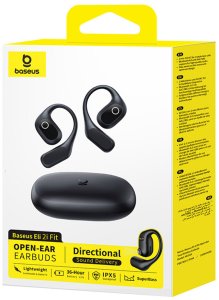 Słuchawki Baseus Słuchawki bezprzewodowe zauszne sportowe Eli 2i Fit OWS - czarne Słuchawki bezprzewodowe zauszne sportowe Eli 2i Fit OWS - czarne 4