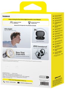 Słuchawki Baseus Słuchawki bezprzewodowe zauszne sportowe Eli 2i Fit OWS - czarne Słuchawki bezprzewodowe zauszne sportowe Eli 2i Fit OWS - czarne 5