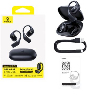 Słuchawki Baseus Słuchawki bezprzewodowe zauszne sportowe Eli 2i Fit OWS - czarne Słuchawki bezprzewodowe zauszne sportowe Eli 2i Fit OWS - czarne 6
